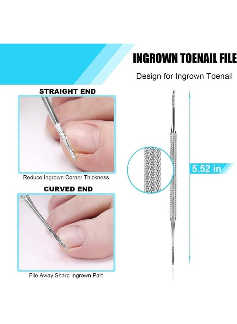 ChicAbode 7 قطع من أجهزة الكمبيوتر مجموعة أداة أظافر الأصابع ، مجموعة جراحية من الفولاذ المقاوم للصدأ ، مقاطع أظافر الأصابع المهنية للأظافر السميكة والأظافر التي نمت ، والمانيكير والأساسيات الأساسية للأظافر للاستخدام المنزلي - Image 5